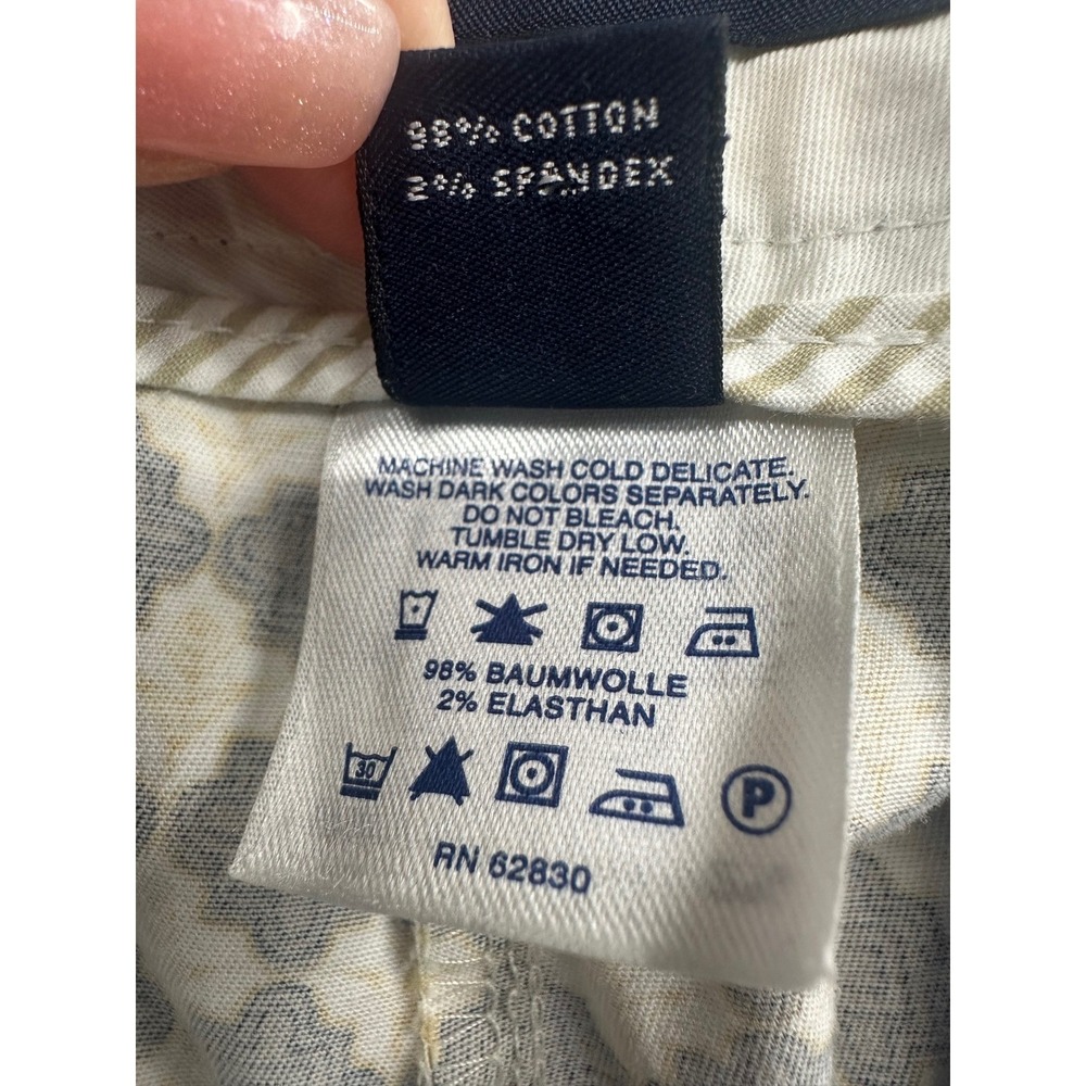 Lands End Women's Size 14 Geometric Print Shorts Beige Brown - Picture 5 of 10